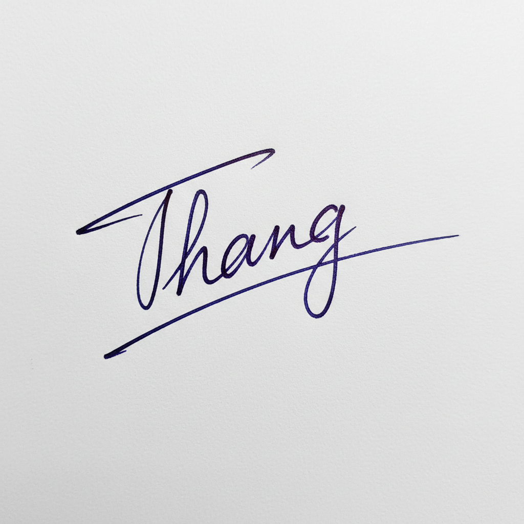 Chữ Ký Mẫu Tên Thắng: Bí Quyết Tạo Dấu Ấn Độc Đáo và May Mắn Mẫu chữ ký tên Thắng số 4