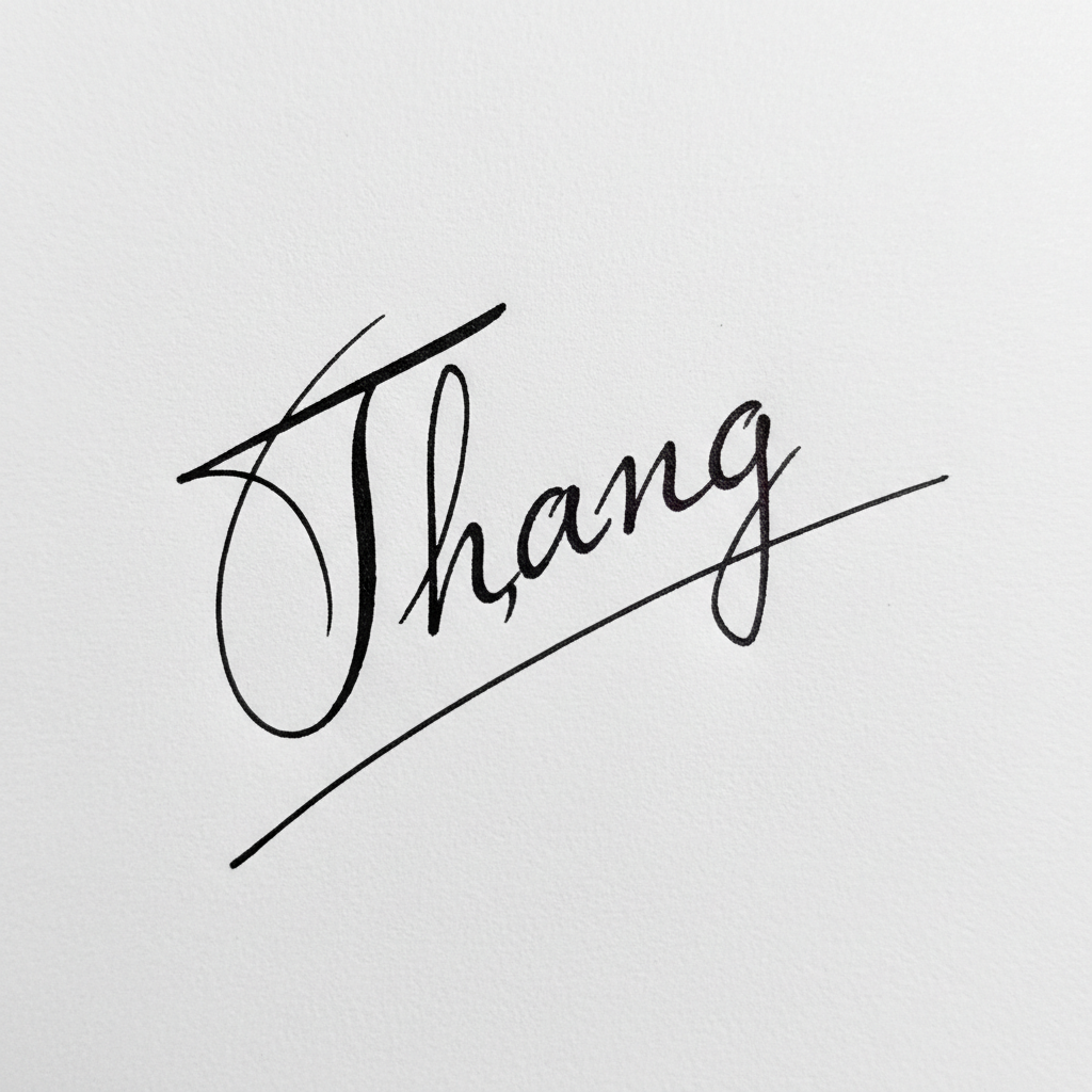 Chữ Ký Mẫu Tên Thắng: Bí Quyết Tạo Dấu Ấn Độc Đáo và May Mắn Mẫu chữ ký tên Thắng số 5
