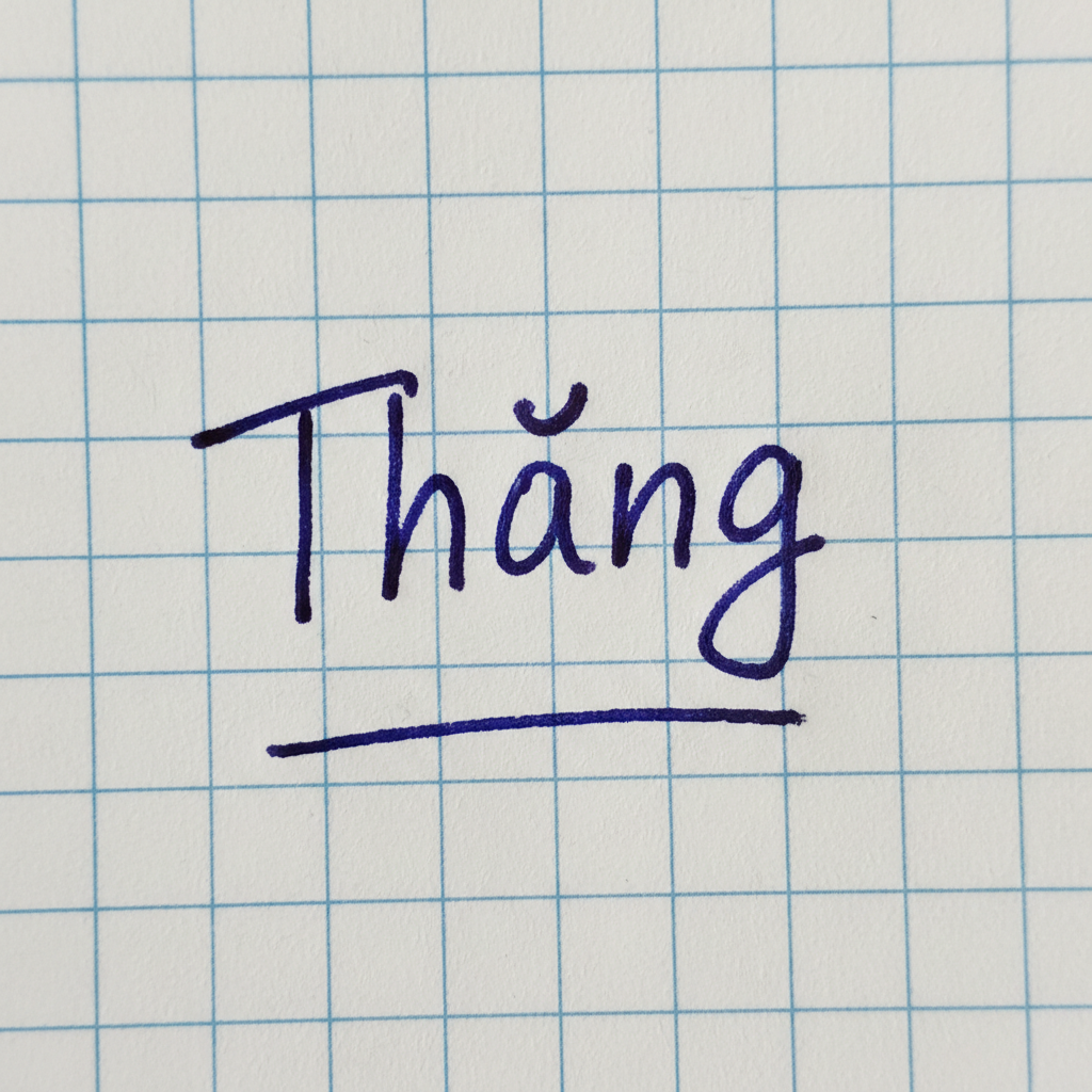 Mẫu chữ ký tên Thắng số 6