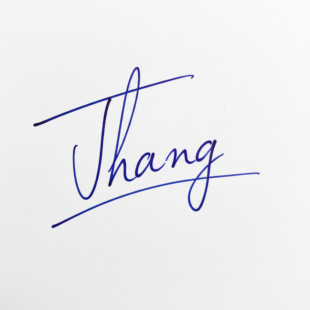Chữ Ký Mẫu Tên Thắng: Bí Quyết Tạo Dấu Ấn Độc Đáo và May Mắn Mẫu chữ ký tên Thắng số 8