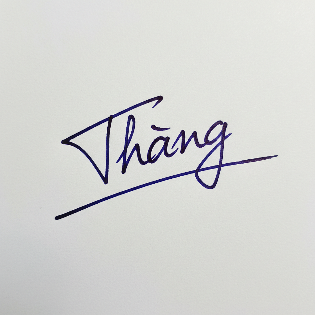 Chữ Ký Mẫu Tên Thắng: Bí Quyết Tạo Dấu Ấn Độc Đáo và May Mắn Mẫu chữ ký tên Thắng số 9