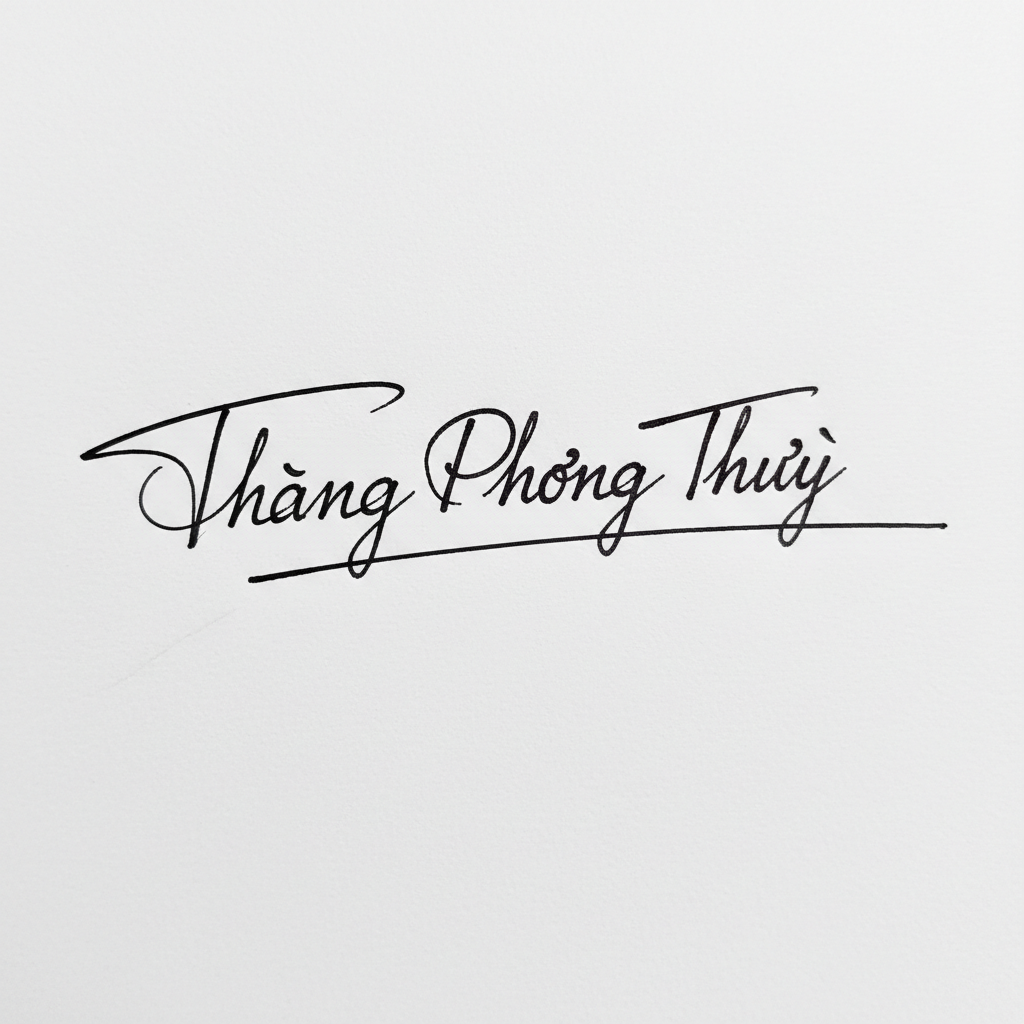 Mẫu chữ ký tên Thắng Phong Thủy số 10