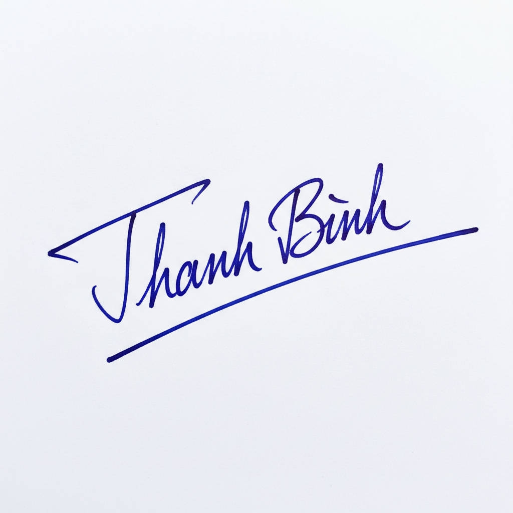 Mẫu chữ ký tên Thanh Bình số 3
