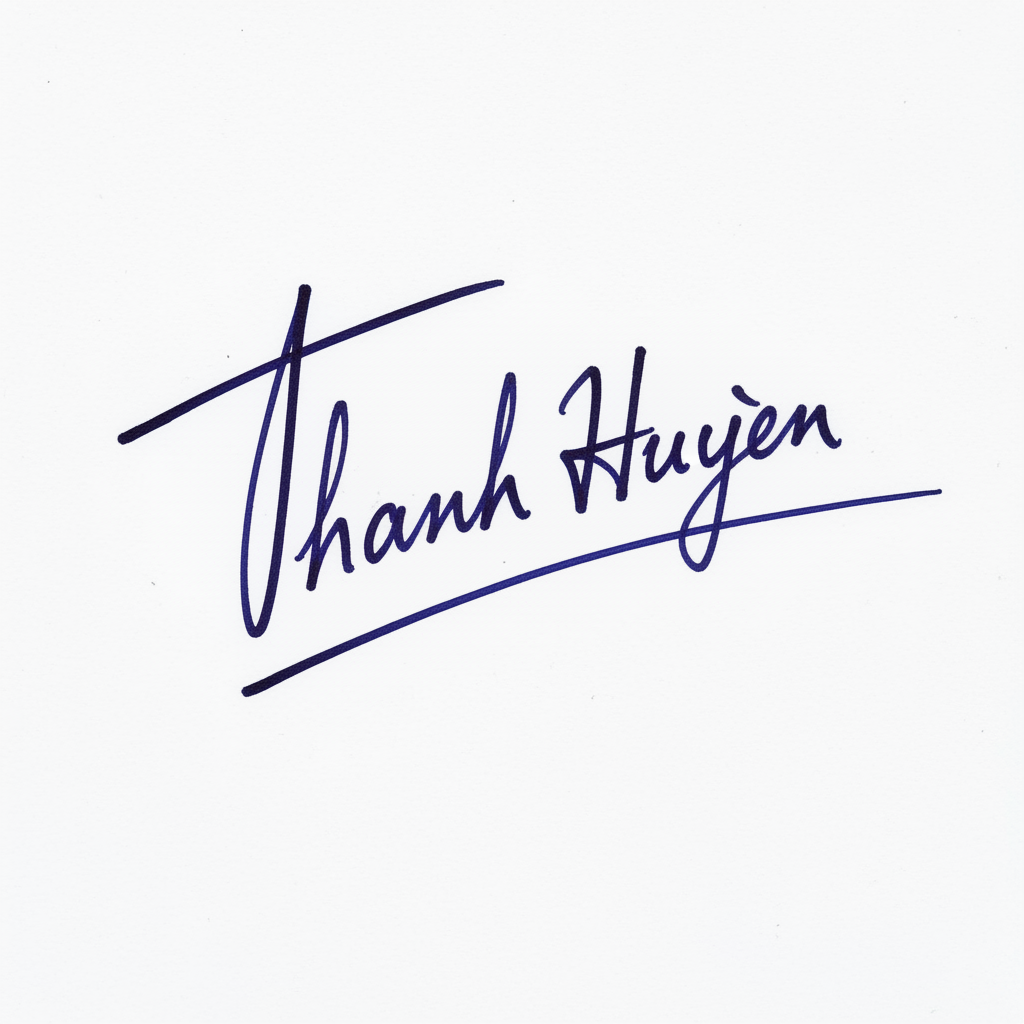 Mẫu chữ ký tên Thanh Huyền số 1