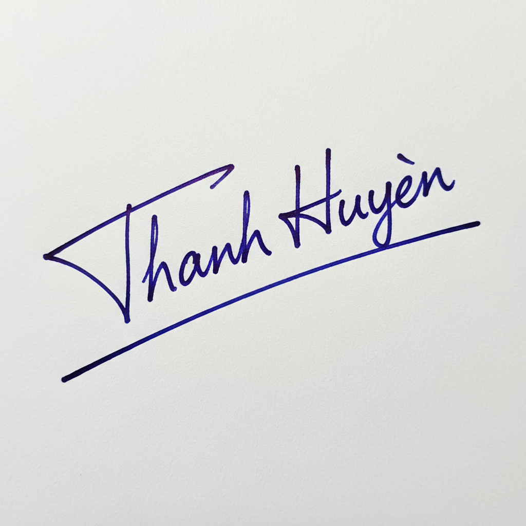 Mẫu chữ ký tên Thanh Huyền số 3