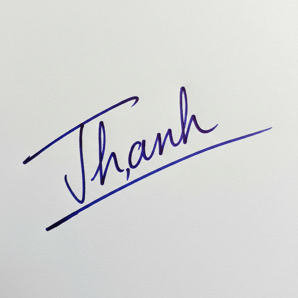 Mẫu chữ ký tên Thanh số 3