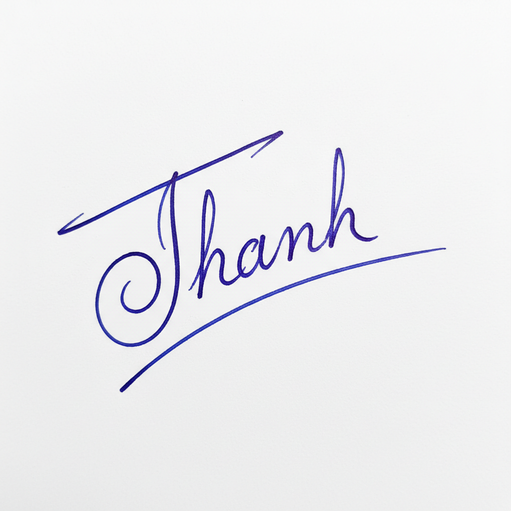 Mẫu chữ ký tên Thanh số 6