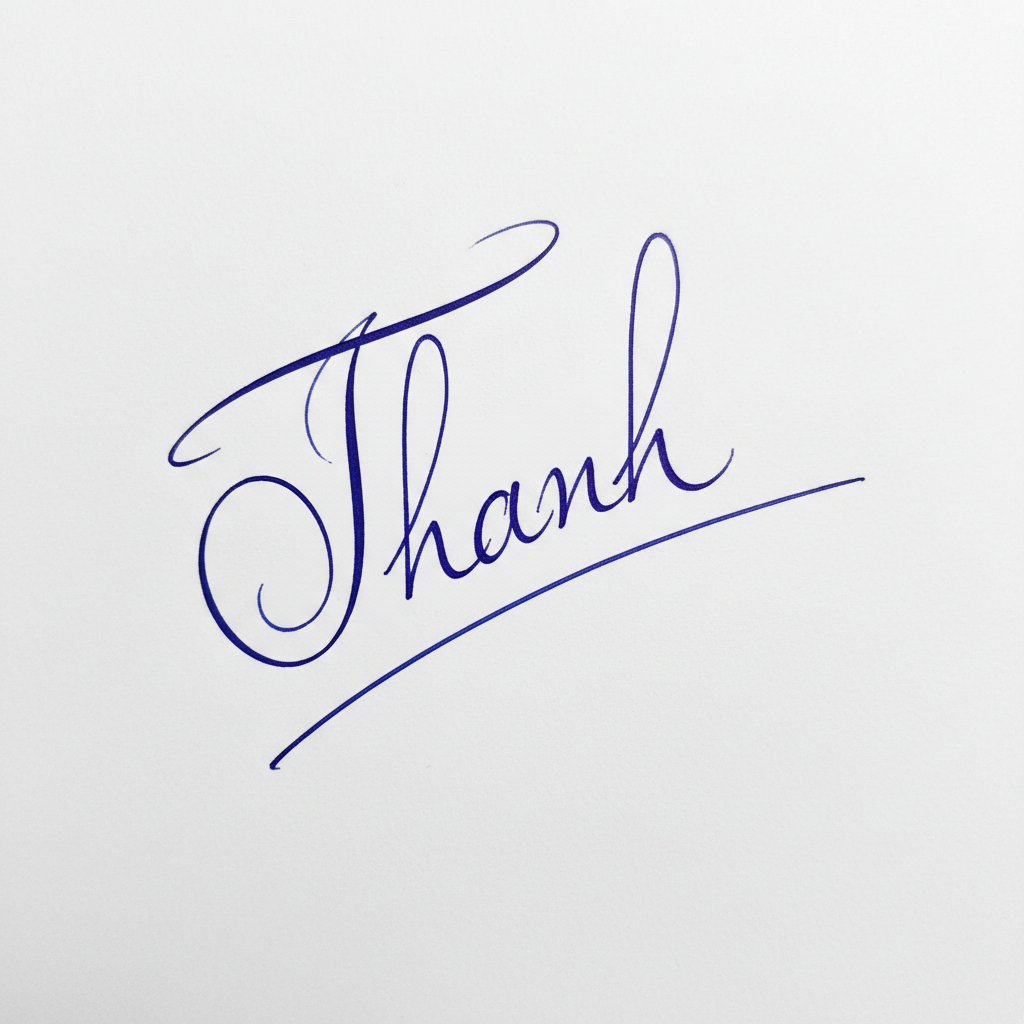 Mẫu chữ ký tên Thanh số 8