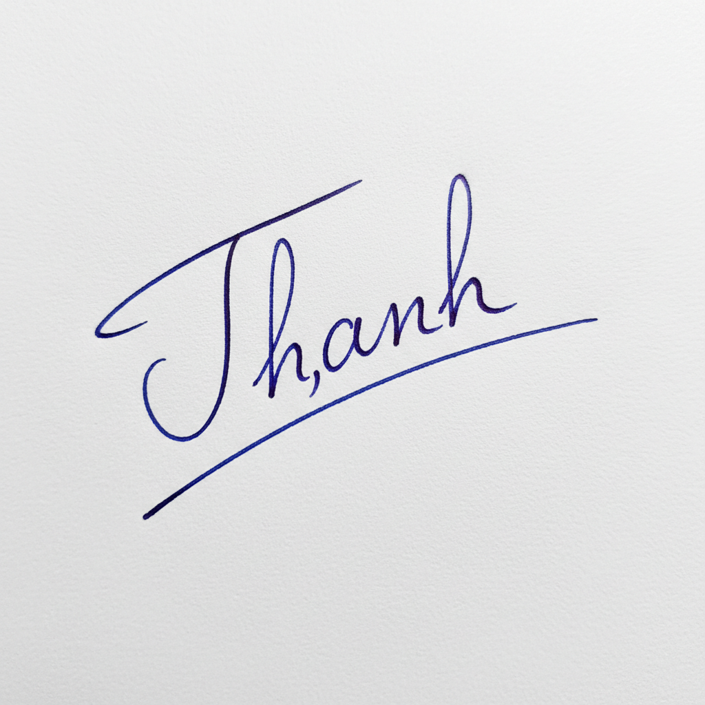 Mẫu chữ ký tên Thanh số 8
