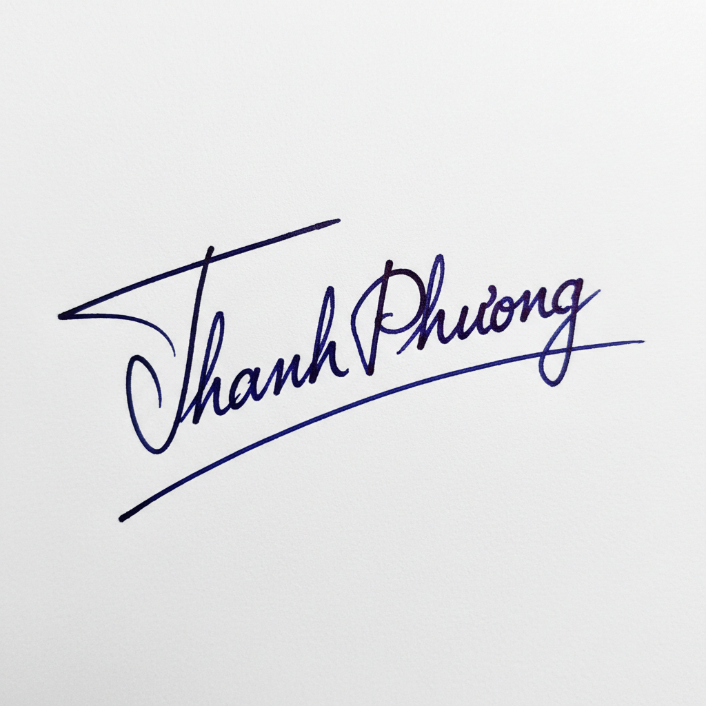 Mẫu chữ ký tên Thanh Phương số 1