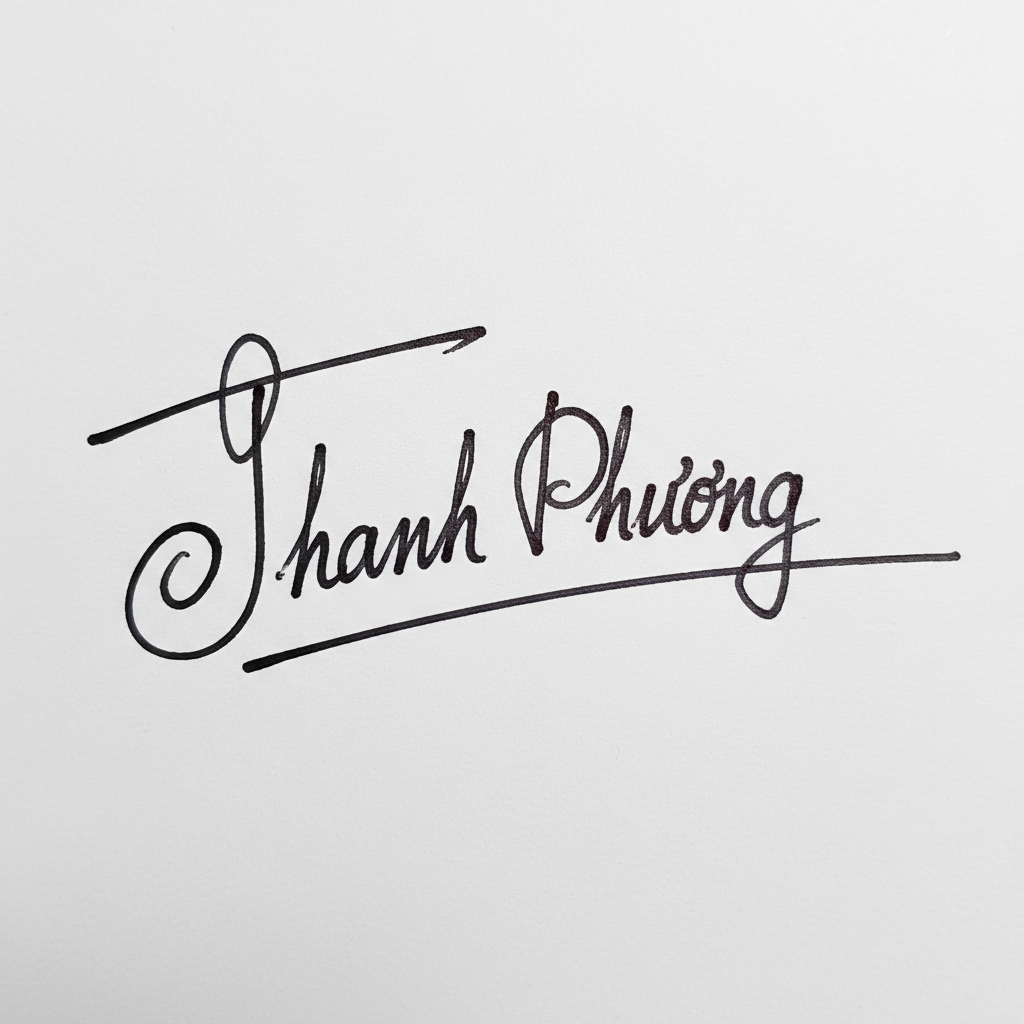 Mẫu chữ ký tên Thanh Phương số 2