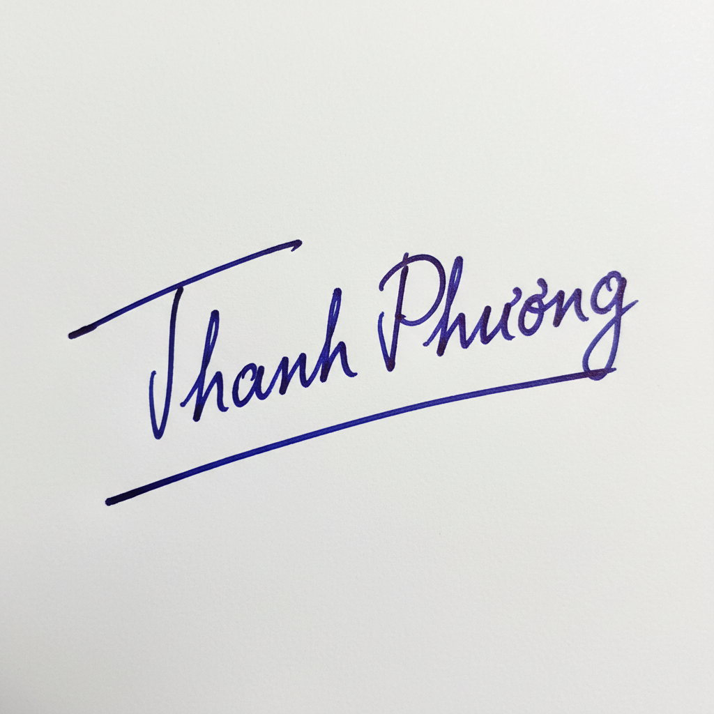 Mẫu chữ ký tên Thanh Phương số 3