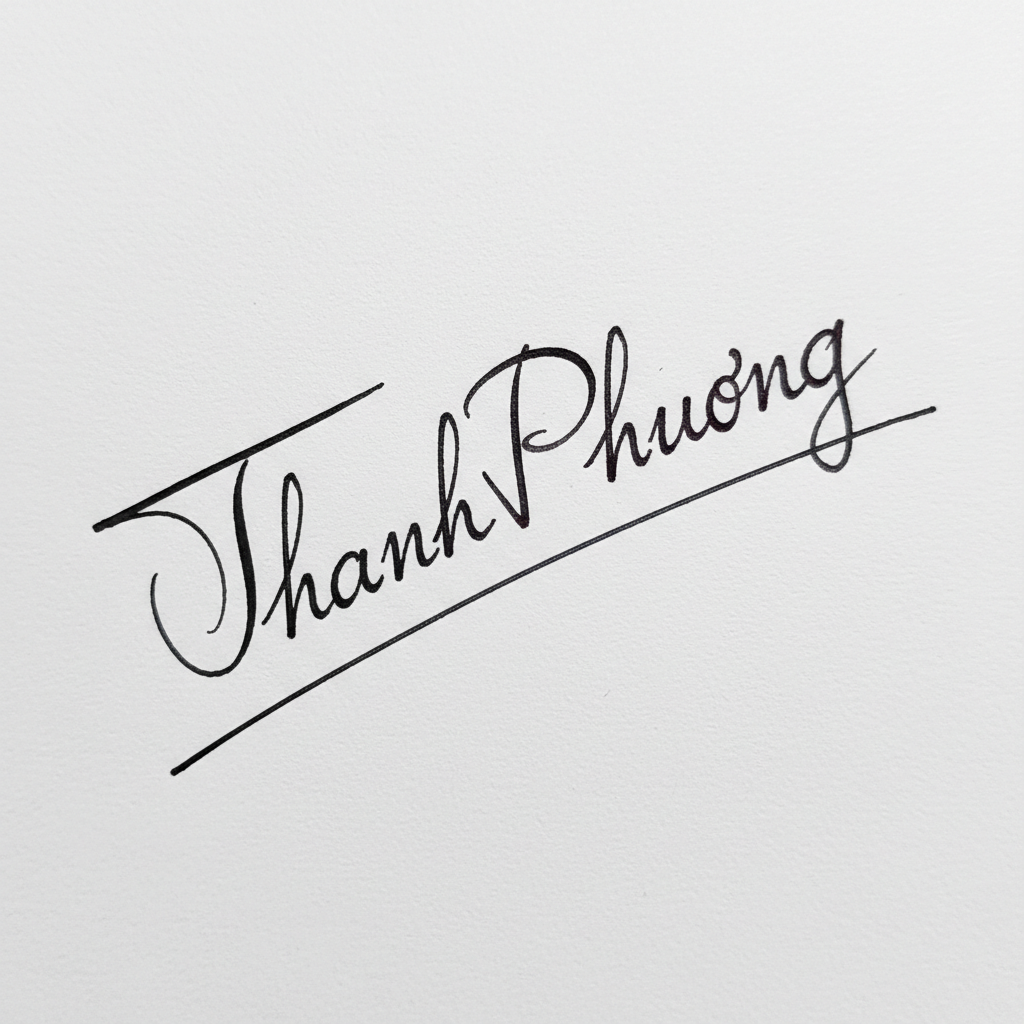 Mẫu chữ ký tên Thanh Phương số 5