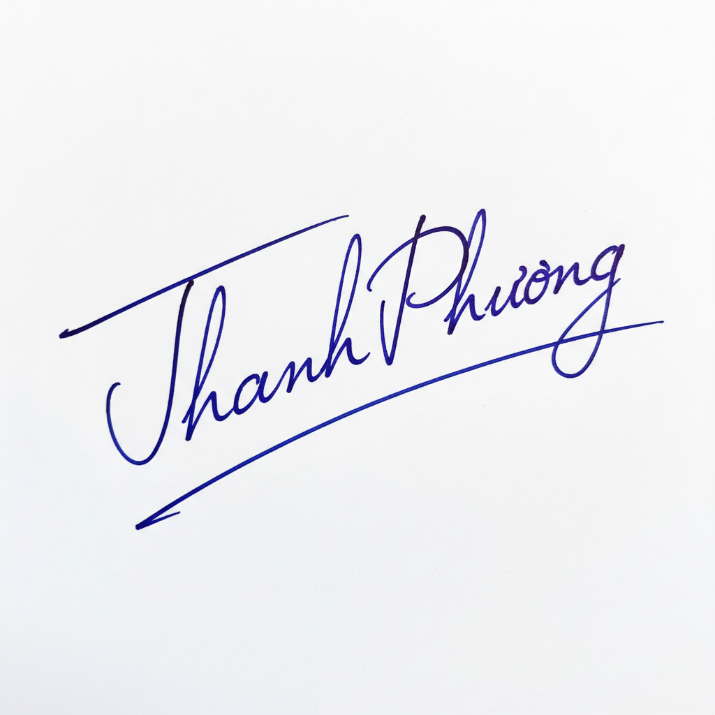 Mẫu chữ ký tên Thanh Phương số 8