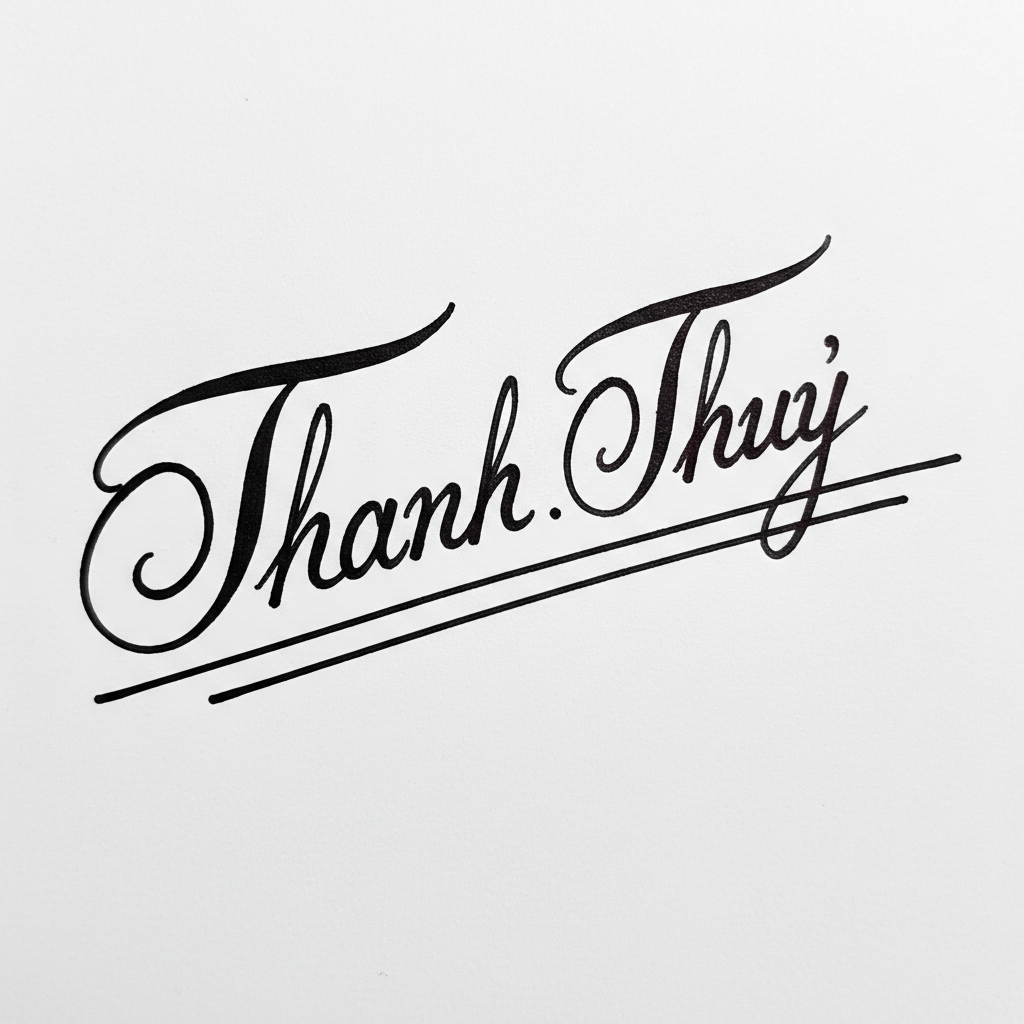 Mẫu chữ ký tên Thanh Thủy số 7