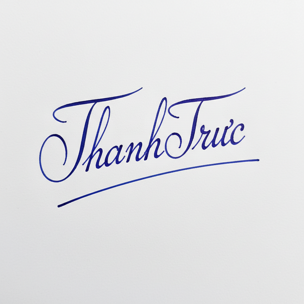 Mẫu chữ ký tên Thanh Trúc số 8
