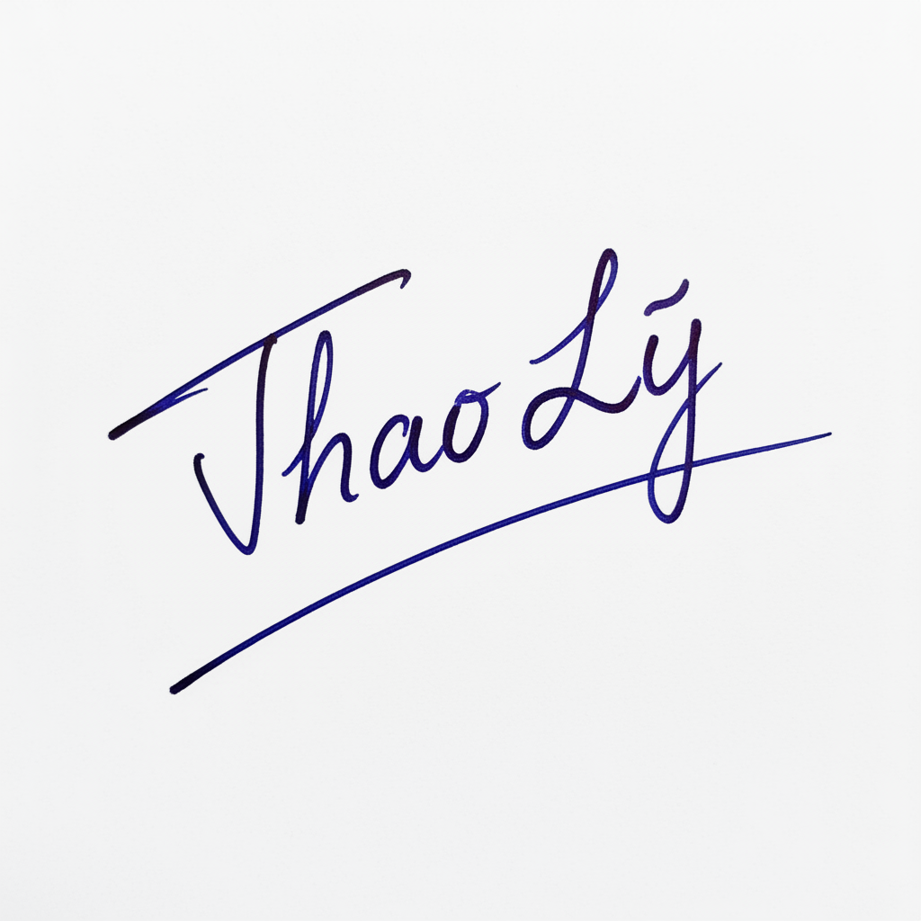 Mẫu chữ ký tên Thảo Ly số 1