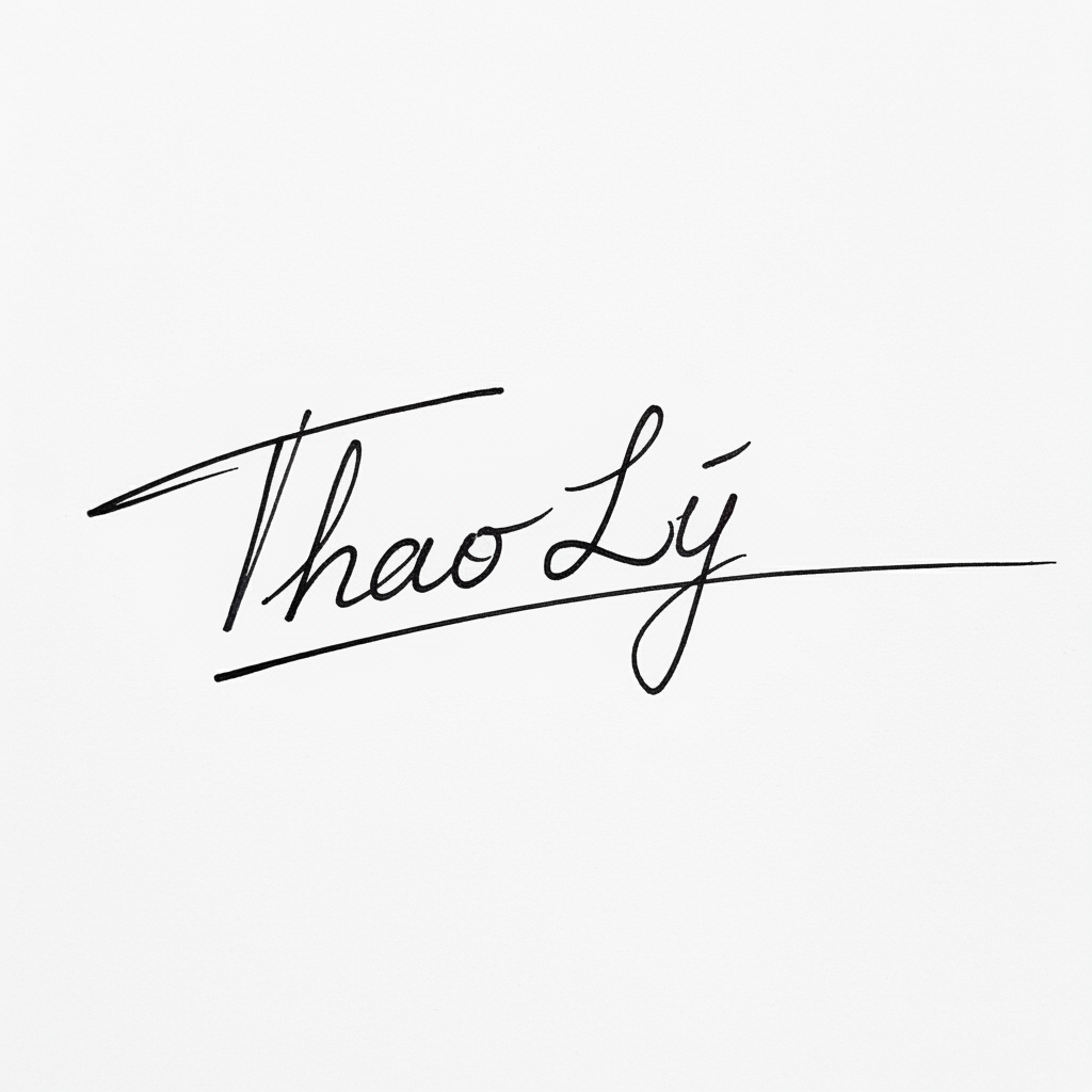 Mẫu chữ ký tên Thảo Ly số 10