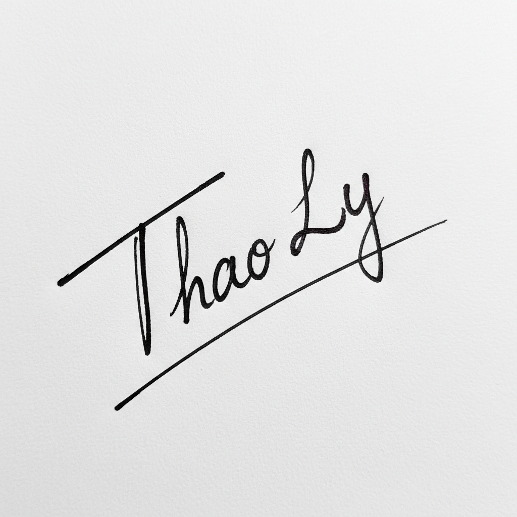 Mẫu chữ ký tên Thảo Ly số 5