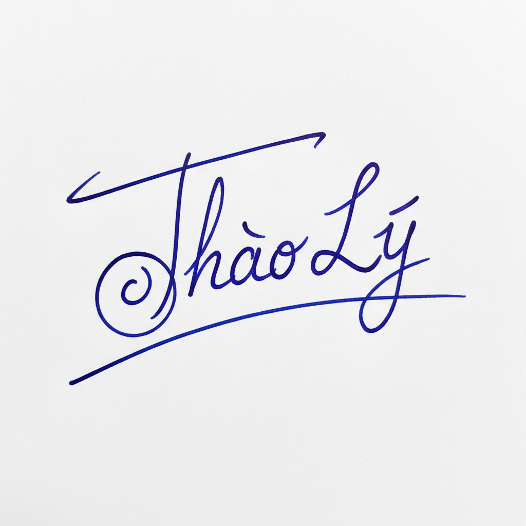 Mẫu chữ ký tên Thảo Ly số 6