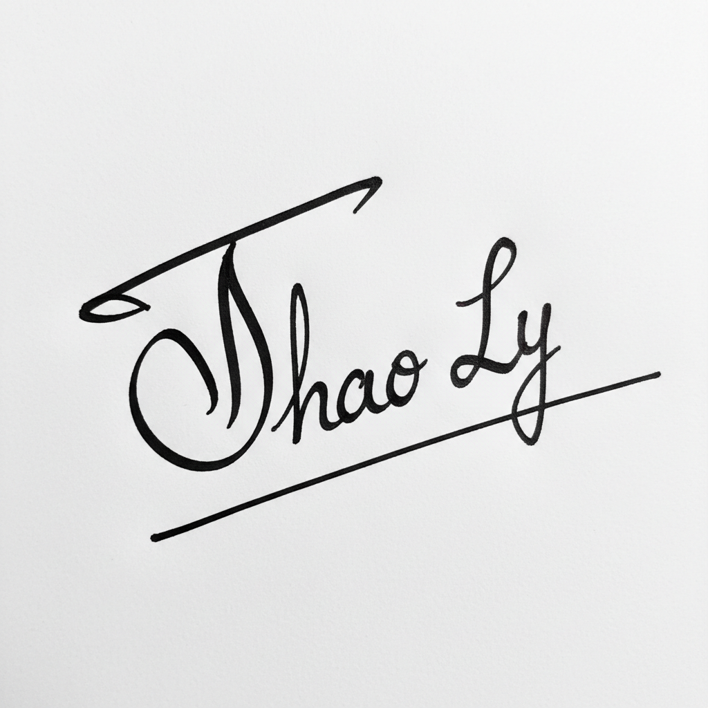 Mẫu chữ ký tên Thảo Ly số 7