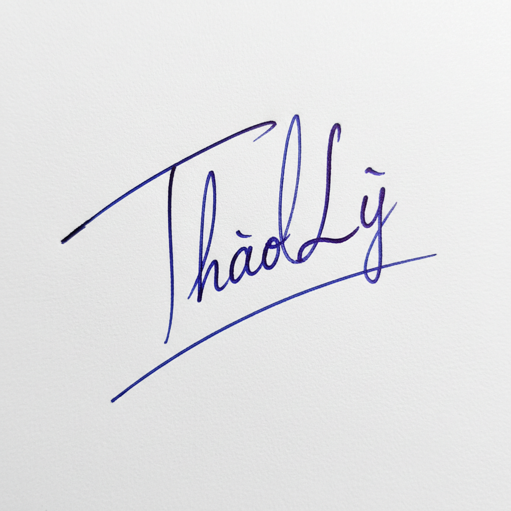 Mẫu chữ ký tên Thảo Ly số 8