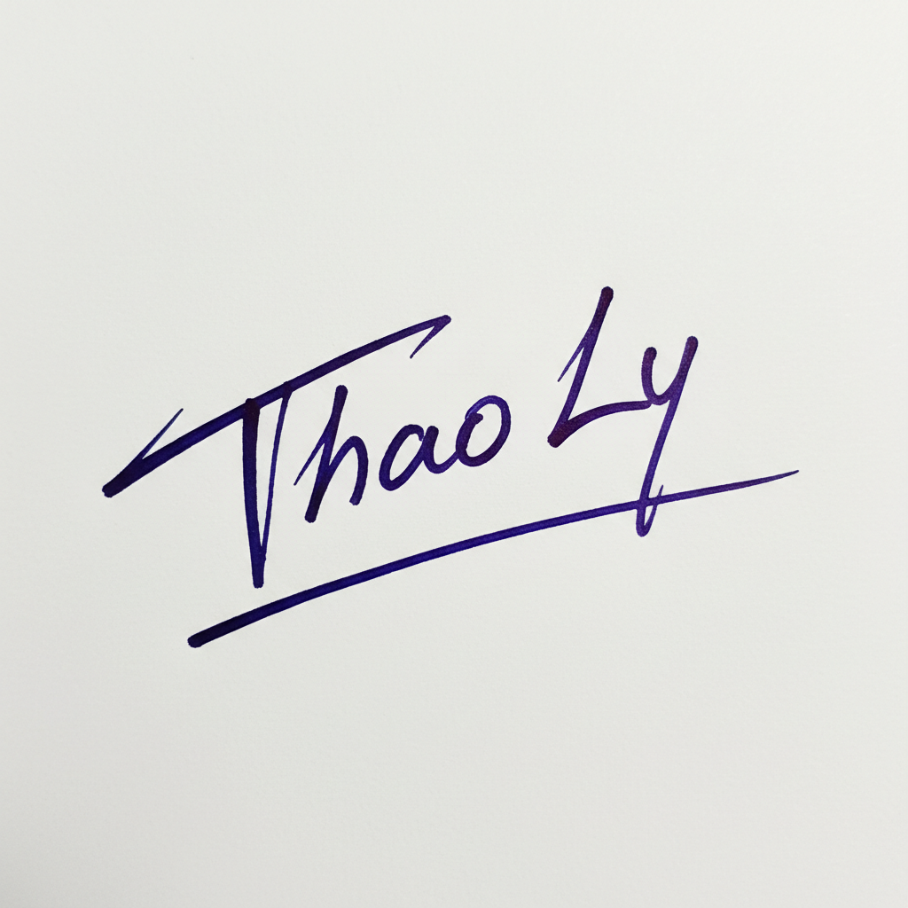 Mẫu chữ ký tên Thảo Ly số 9
