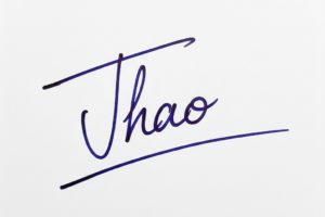 Mẫu chữ ký tên Thảo số 1