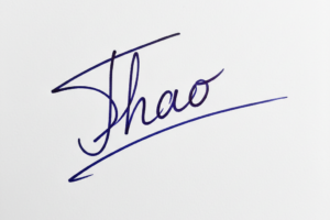 Mẫu chữ ký tên Thảo số 1