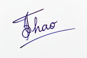 Mẫu chữ ký tên Thảo số 1