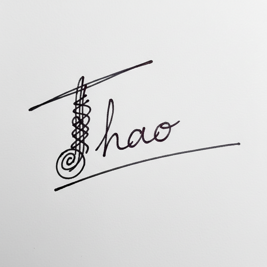 Mẫu chữ ký tên Thảo số 2