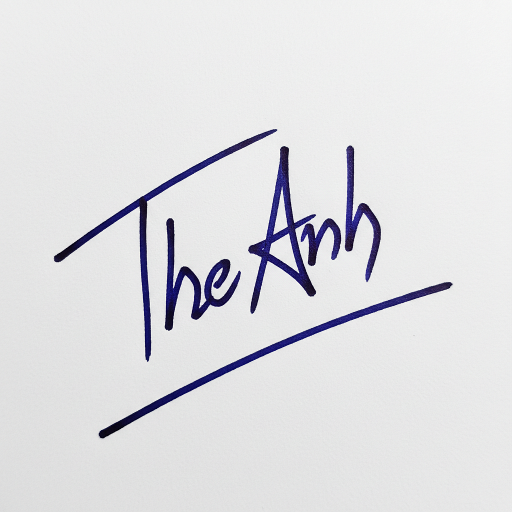 Mẫu chữ ký tên Thế Anh số 9