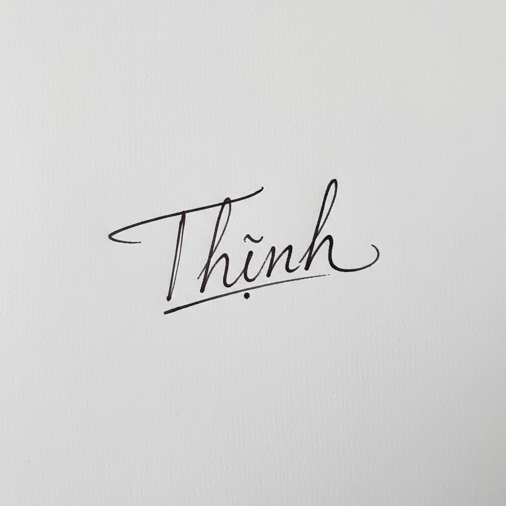 Mẫu chữ ký tên Thịnh số 1