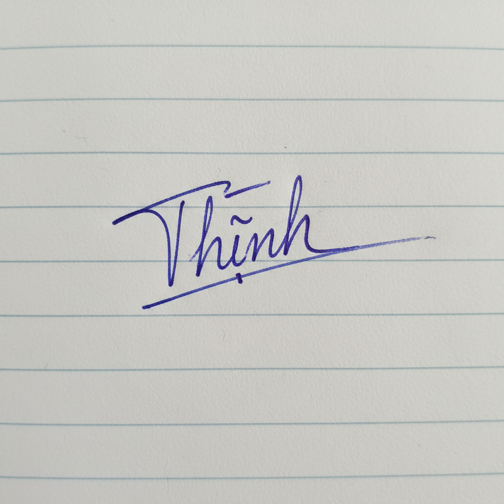 Mẫu chữ ký tên Thịnh số 10