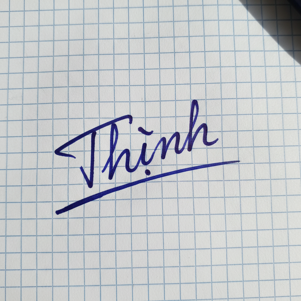 Mẫu chữ ký tên Thịnh số 5