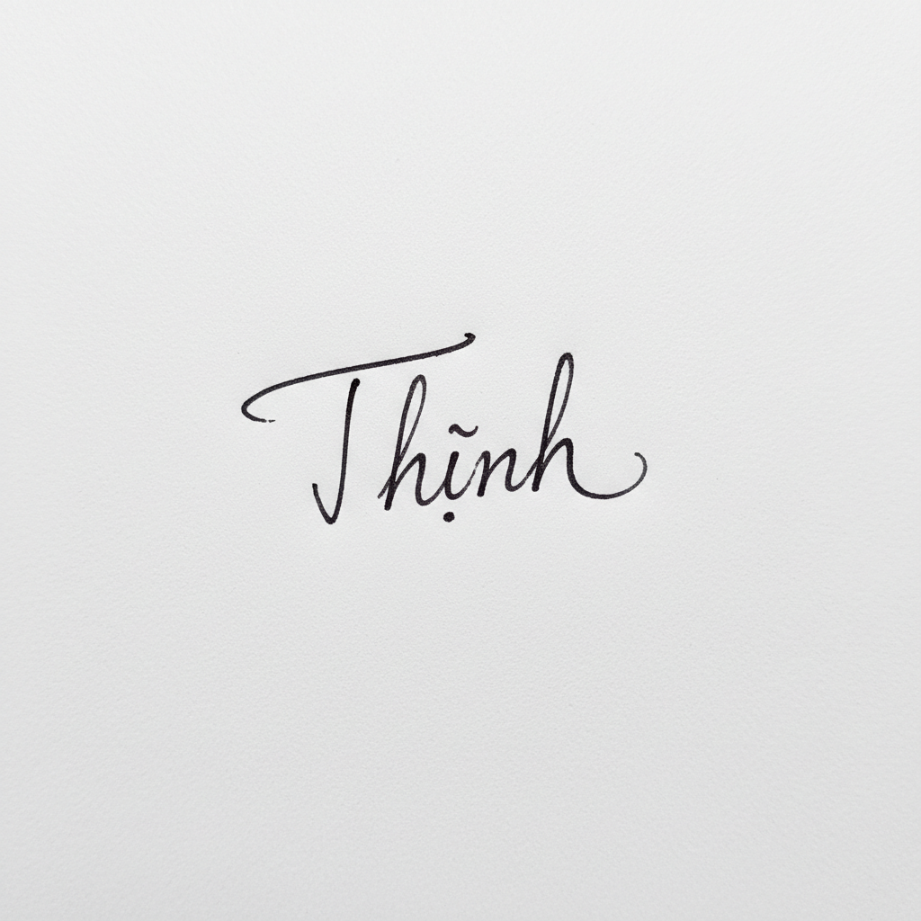 Mẫu chữ ký tên Thịnh số 6