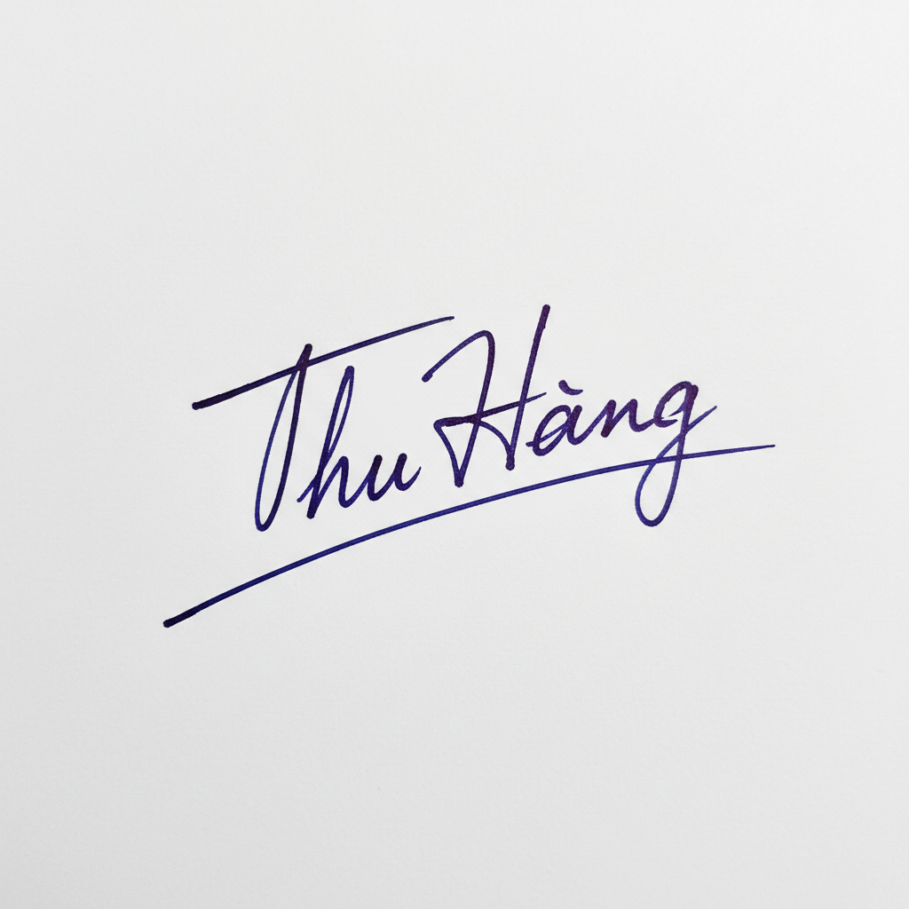 Mẫu chữ ký tên Thu Hằng số 1