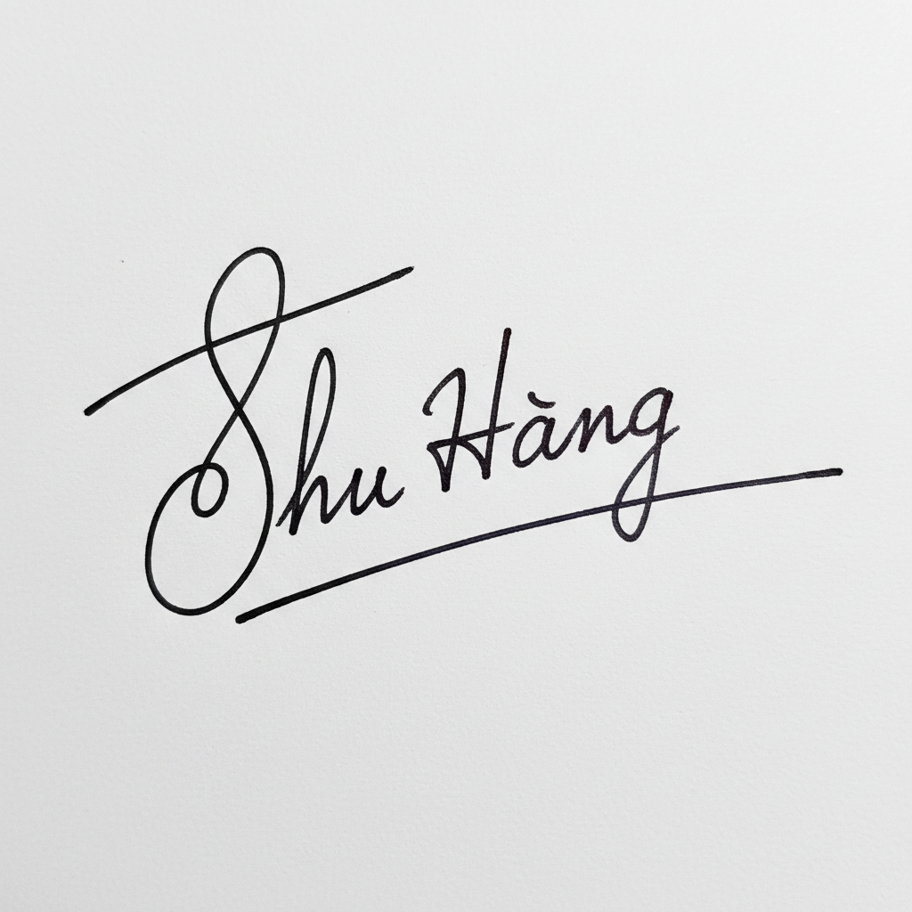 Chữ Ký Tên Thu Hằng: Bí Quyết Tạo Dấu Ấn Độc Đáo, Hút Tài Lộc Mẫu chữ ký tên Thu Hằng số 2