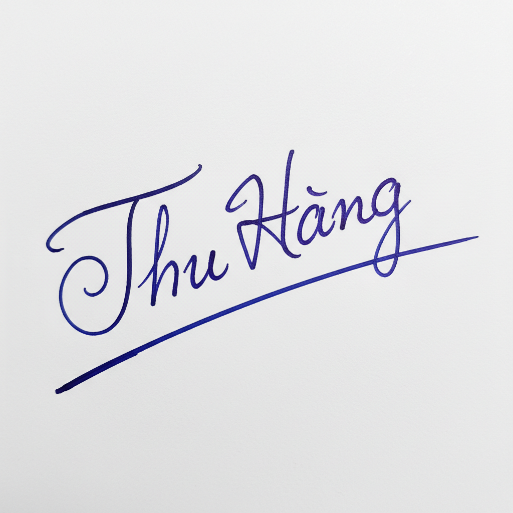 Chữ Ký Tên Thu Hằng: Bí Quyết Tạo Dấu Ấn Độc Đáo, Hút Tài Lộc Mẫu chữ ký tên Thu Hằng số 3