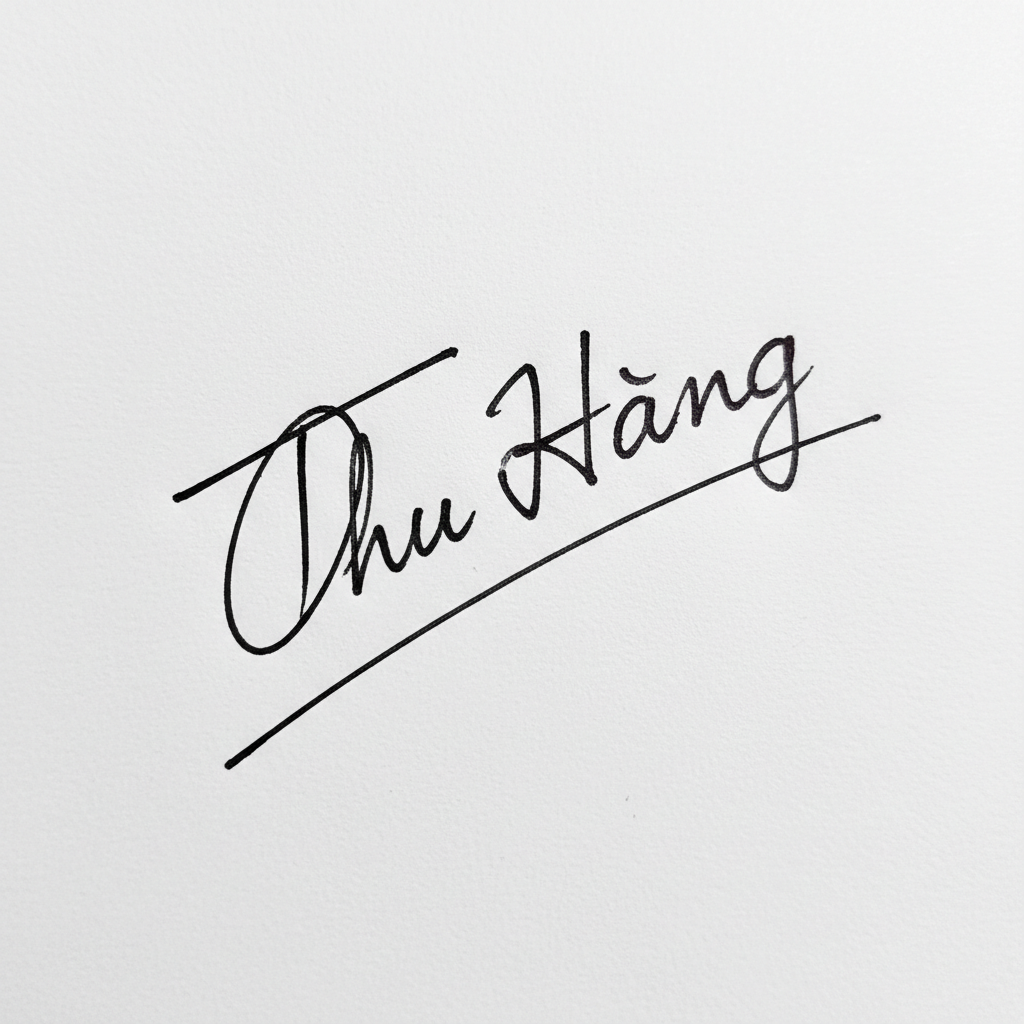 Chữ Ký Tên Thu Hằng: Bí Quyết Tạo Dấu Ấn Độc Đáo, Hút Tài Lộc Mẫu chữ ký tên Thu Hằng số 5