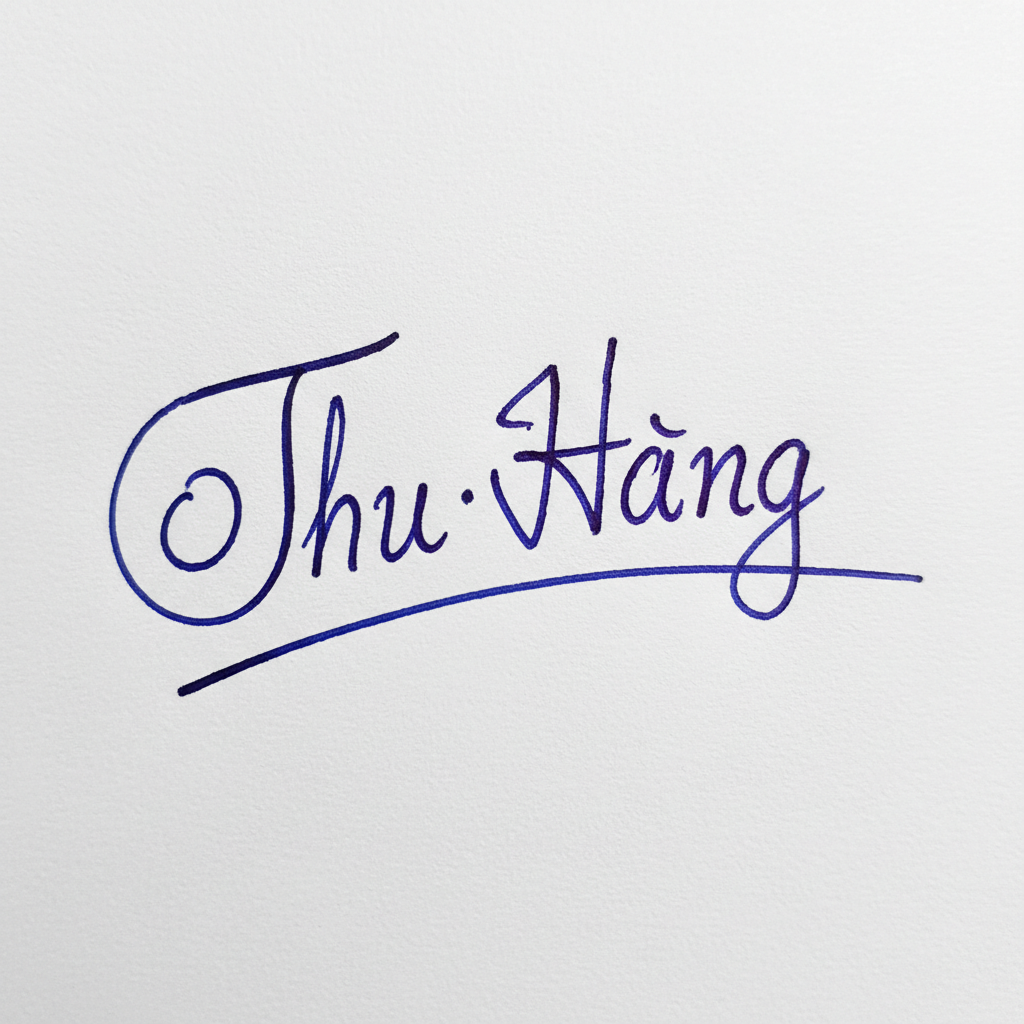 Chữ Ký Tên Thu Hằng: Bí Quyết Tạo Dấu Ấn Độc Đáo, Hút Tài Lộc Mẫu chữ ký tên Thu Hằng số 6