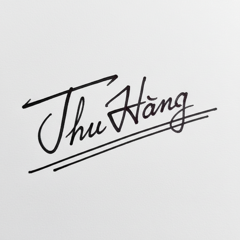 Chữ Ký Tên Thu Hằng: Bí Quyết Tạo Dấu Ấn Độc Đáo, Hút Tài Lộc Mẫu chữ ký tên Thu Hằng số 7