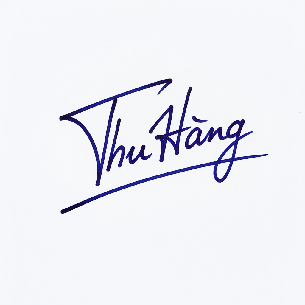 Chữ Ký Tên Thu Hằng: Bí Quyết Tạo Dấu Ấn Độc Đáo, Hút Tài Lộc Mẫu chữ ký tên Thu Hằng số 9