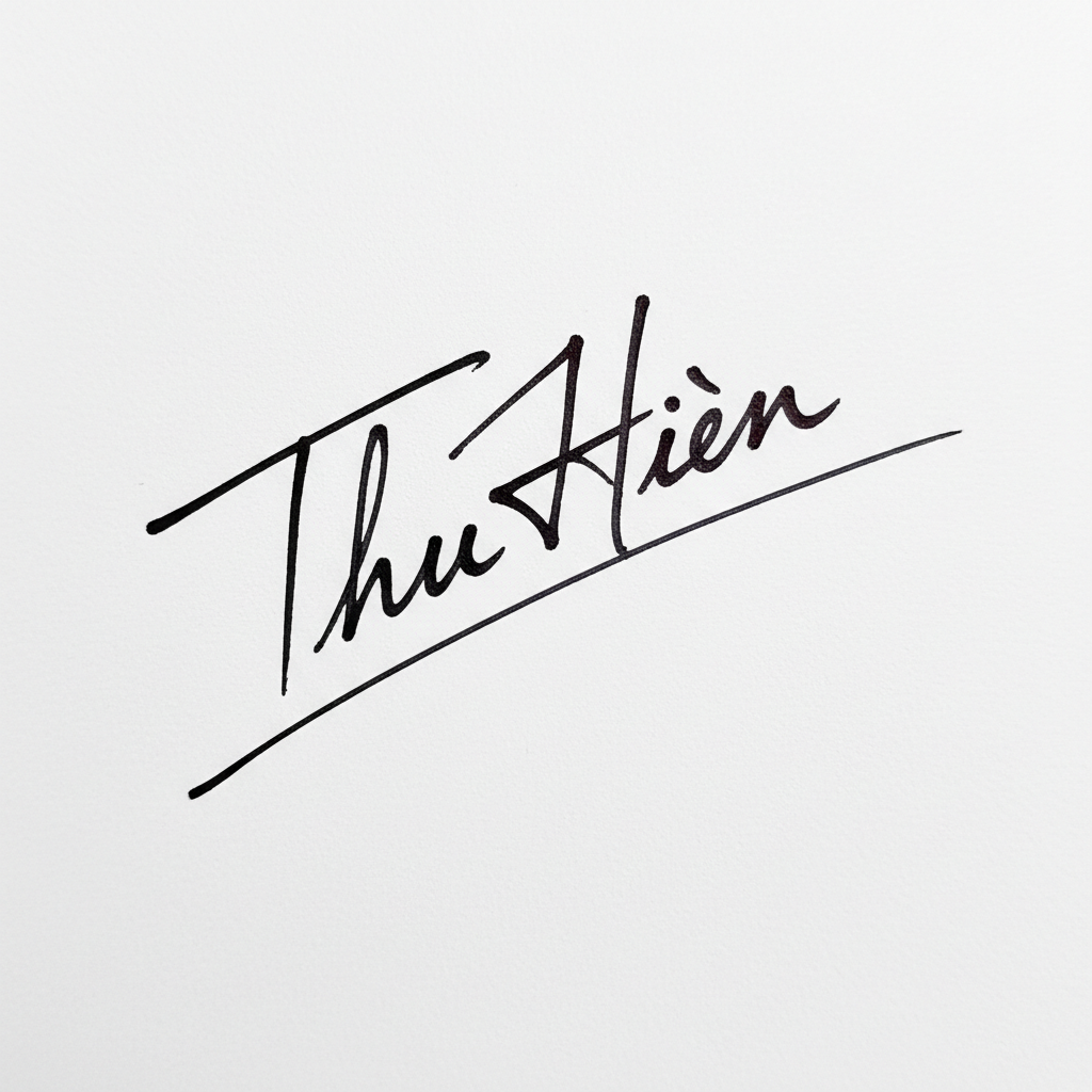 Mẫu chữ ký tên Thu Hiền số 5