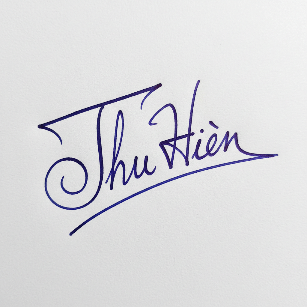 Mẫu chữ ký tên Thu Hiền số 6