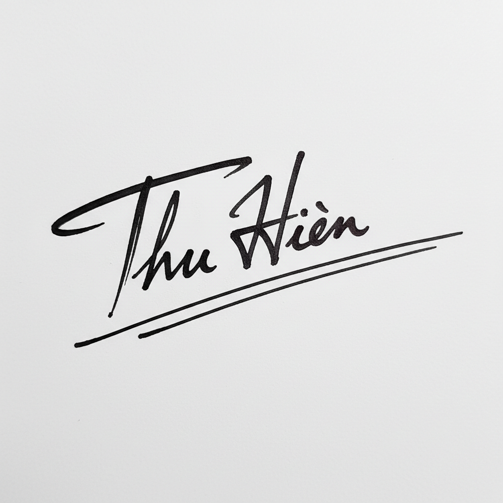 Mẫu chữ ký tên Thu Hiền số 7