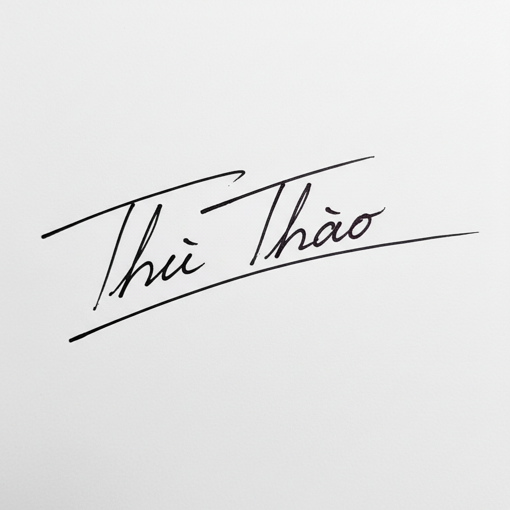Mẫu chữ ký tên Thu Thảo số 10