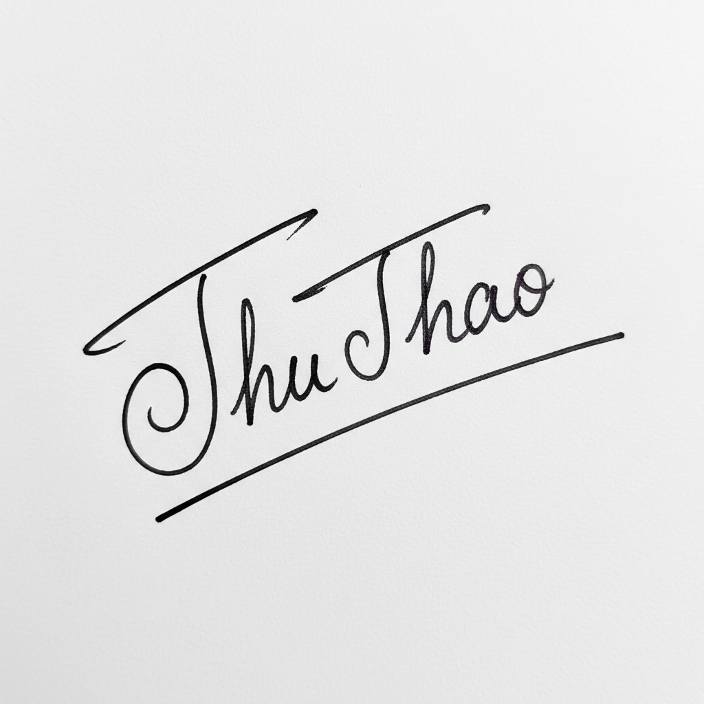 Mẫu chữ ký tên Thu Thảo số 2