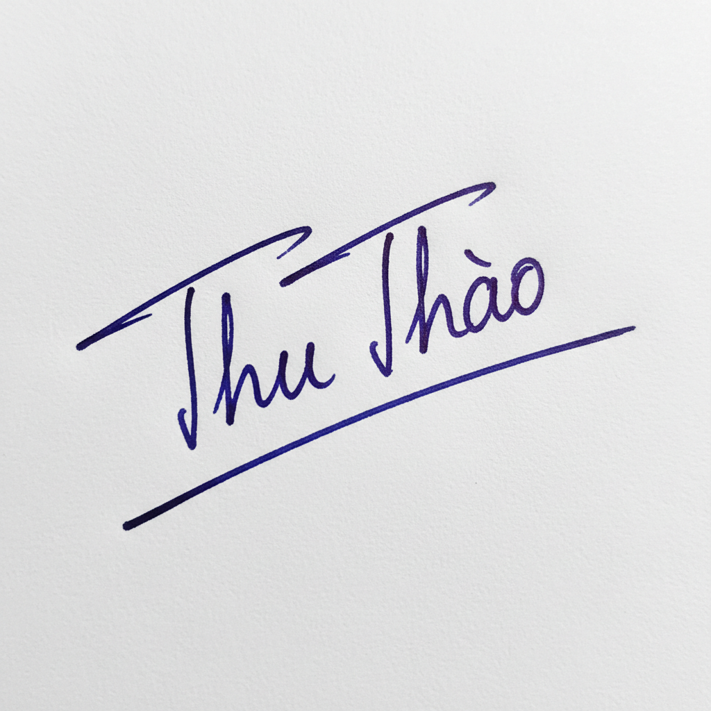 Mẫu chữ ký tên Thu Thảo số 3