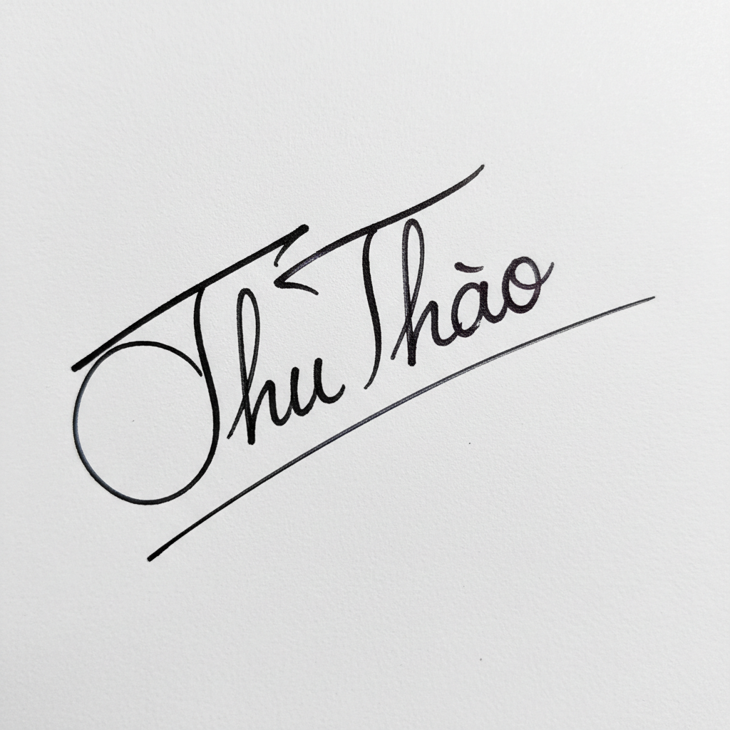 Mẫu chữ ký tên Thu Thảo số 5